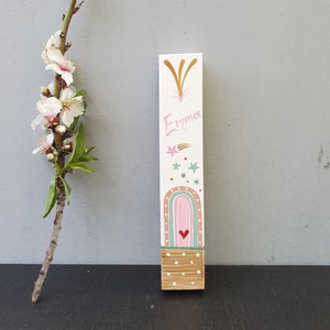 Rainbow Mezuzah, Mezuzah, Rainbow Room Decor, Judaica, Jewish Gift, Bat Mitzvah Gift, Kids Mezuzah, Personalized Mezuzah, Mezuzah Case