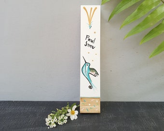 Mezuzah, Mezuzah with Scroll, Mezuzah Gift, Kids Mezuzah, Personalized Mezuzah, Customized Mezuzah Case, Bat Mitzvah Gift, Hummingbird