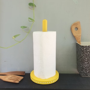 Yellow kitchen roll holder hotsell