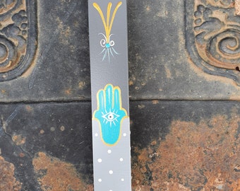 Mezuzah, Hamsa, Gift for Couple for Home, Housewarming Gift for Family, Jewish Home Decor, Judaica Gift, Mezuzah Case, Modern Mezuzah