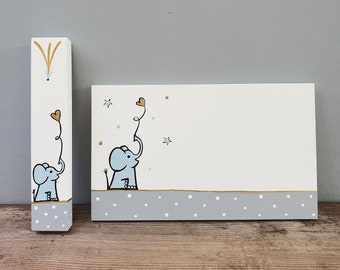 New Home Gift Set, New Home Gift Personalized, Judaica, Jewish Gift, Jewish Baby Gift, Baby Naming Gift, Jewish Nursey, Safari Decor