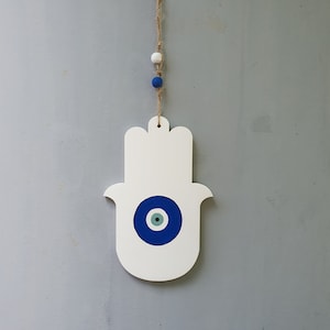 Hamsa, Evil Eye, Judaica, New Home Gift, Jewish Gift, Jewish Decor, Israeli Art, Jewish Wall Art, Hand Amulet, Jewish Blessings, Jewish Art