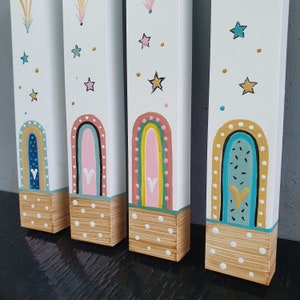 Children&#39;s Mezuzot, Mezuzah, Kids Mezuzah, Handmade Mezuzah, Mezuzah with Scroll, Mezuzah Case, Rainbow Mezuzah, Customized Mezuzah Case