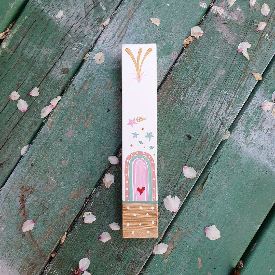 Mezuzah, Kids Mezuzah, Rainbow Room Decor, Judaica, Jewish Gift, Jewish