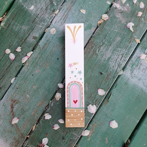 Mezuzah, Kids Mezuzah, Rainbow Room Decor, Judaica, Jewish Gift, Jewish Baby Gift, Personalized Mezuzah, Mezuzah Case, Handmande Mezuzah