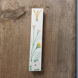 Mezuzah, Floral Mezuzah, Judaica, Jewish Decor, Jewish Art, Jewish Gift for Home, Mezuzah Case, Kosher Mezuzah image 6