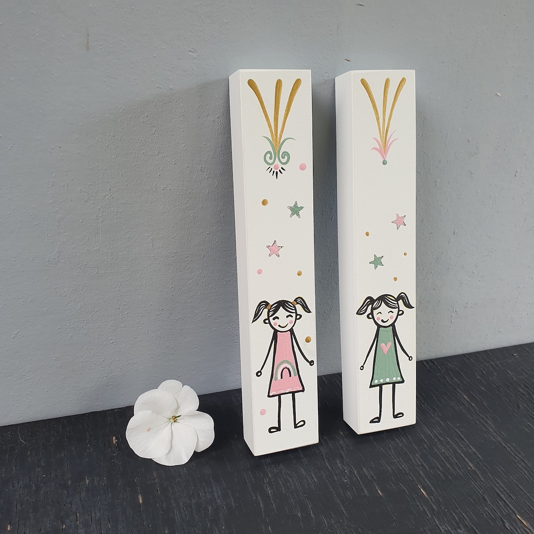 Mezuzah, Mezuzah Set, Kids Mezuzah, Mezuzah Case, Judaica, Jewish Art