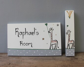 Jüdisches Baby Geschenk, personalisiertes jüdisches Geschenk, Judaica Geschenk, Mezuzah, Kinder Mezuzah, personalisiertes Mezuzah, Kinder Türschild personalisiert, Handgemacht