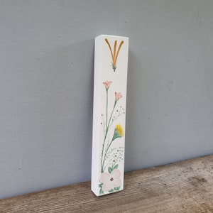 Mezuzah, Floral Mezuzah, Judaica, Jewish Decor, Jewish Art, Jewish Gift for Home, Mezuzah Case, Kosher Mezuzah image 5