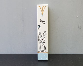 Kid Mesusa, Jejuda, Jüdisches Geschenk, Jüdisches Haus Geschenk, Baby Namen Geschenk, Jüdisches Baby Geschenk, personalisierte Mesusa, Mesusa mit Schriftrolle, Mezuza