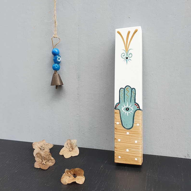 Mezuzah Hamsa Mezuzah Case New Home Gift Religious Decor Etsy