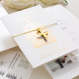 Destination Wedding Passport Invitation Suite with Boarding Pass RSVP | Save the Date