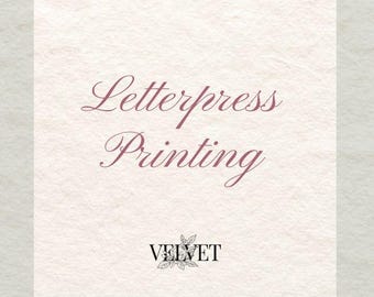 Letterpress Printing Upgrade | Elegant Wedding Invitations