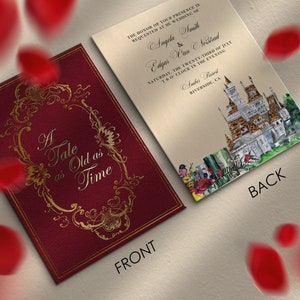 Fairytale Wedding Invitation Set | Fairytale Storybook Wedding Invitation | Storybook Wedding Invitation | Love Story Invitations | Quince