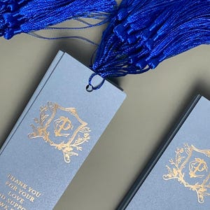 Benutzerdefinierte Lesezeichen - Elegante Hochzeit Gunst Idee, Masse Dankeschön Geschenk, Hochzeitsfeier Andenken, Speichern Sie das Datum lädt ein, betrachten Sie sich als gebucht