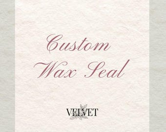 Custom Adhesive Wax Seal Invitation Add-on