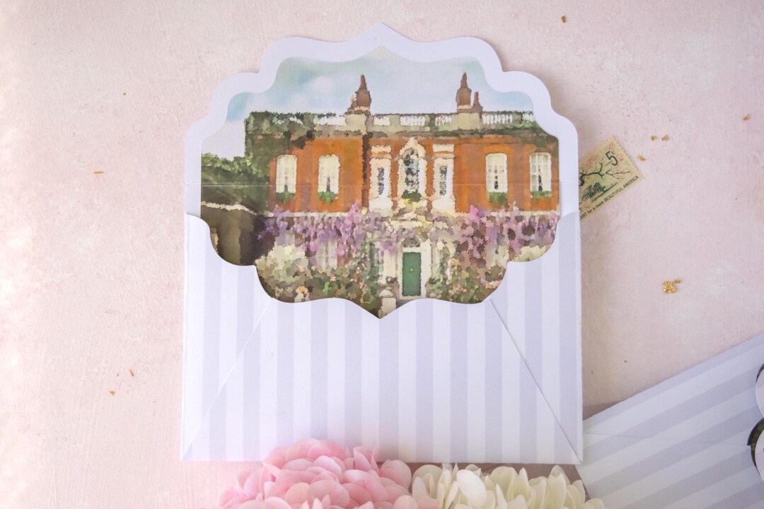 Bridgerton Custom Cut Wedding Envelopes | A7 Size | Romantic Wedding ...