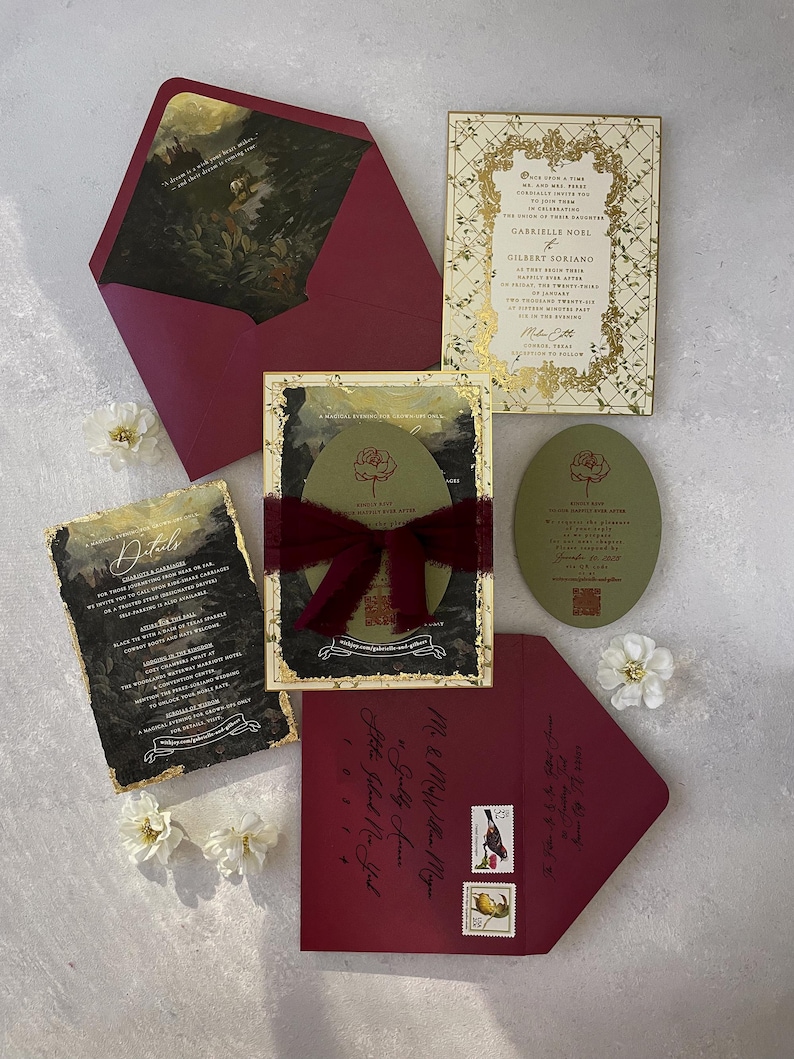 PRINTABLE Fairytale Wedding Invitation Suite: VIxGABRIELLE image 3
