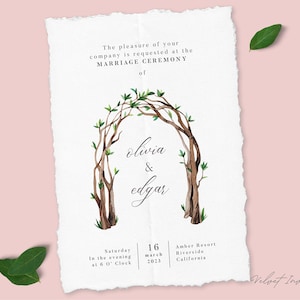 Enchanted Forest Wedding Invitation Set Forest Wedding - Etsy