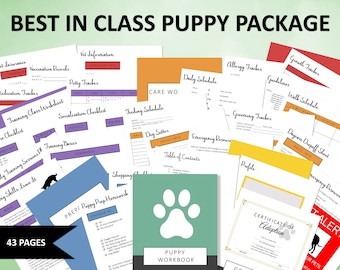 Editable Dog Ownership Workbook | Printable Comprehensive Puppy Package | New Puppy Planner