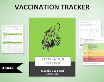 Puppy Vaccination Tracker | Dog Vet Tracker | Canine Vax Schedule