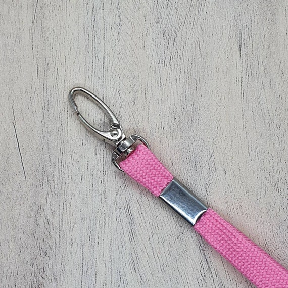 Pink Lanyard Id Card Holder