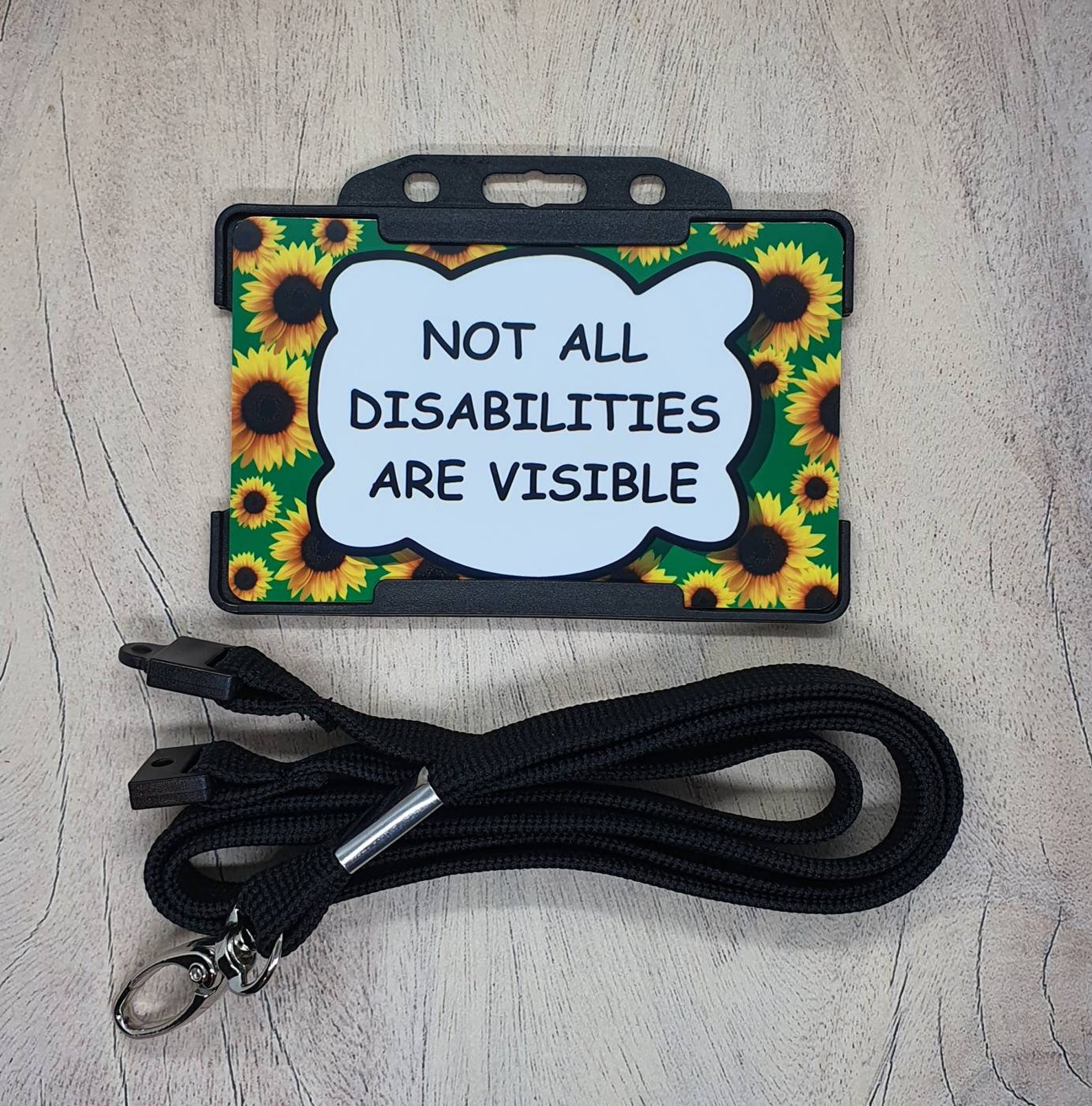 Hidden Disability Lanyard ID Card Please be patient with Etsy