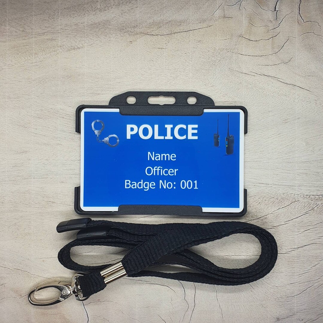 Police ID Card Policeman Officer Constable Emergency Etsy UK