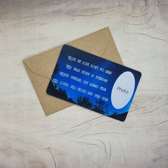 Keepsake Sentiment Personalised Wallet Card Gift Friend Family