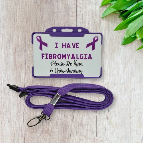 I Have Fibromyalgia ID Card Awareness Disability Behaviour