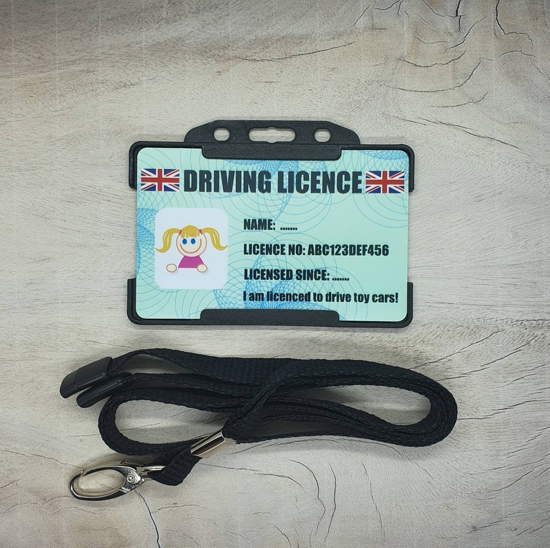 Personalised Novelty Driving Licence plastic ID Card toy Etsy