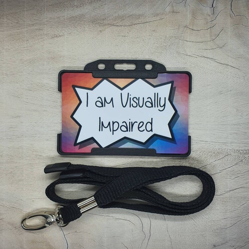Visually Impaired Visual Impairment Hidden Disability Etsy UK