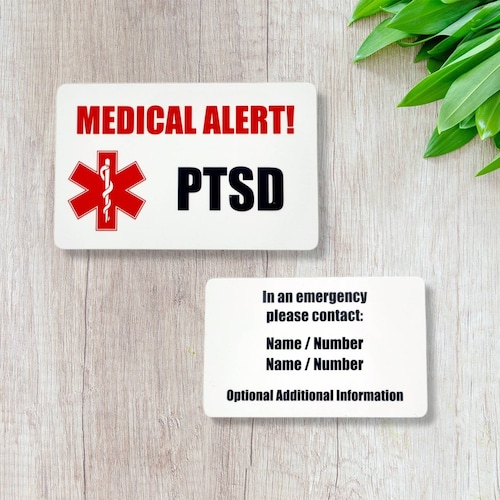 Aspirin Allergy Card Medical Alert ID Card for Medication Etsy