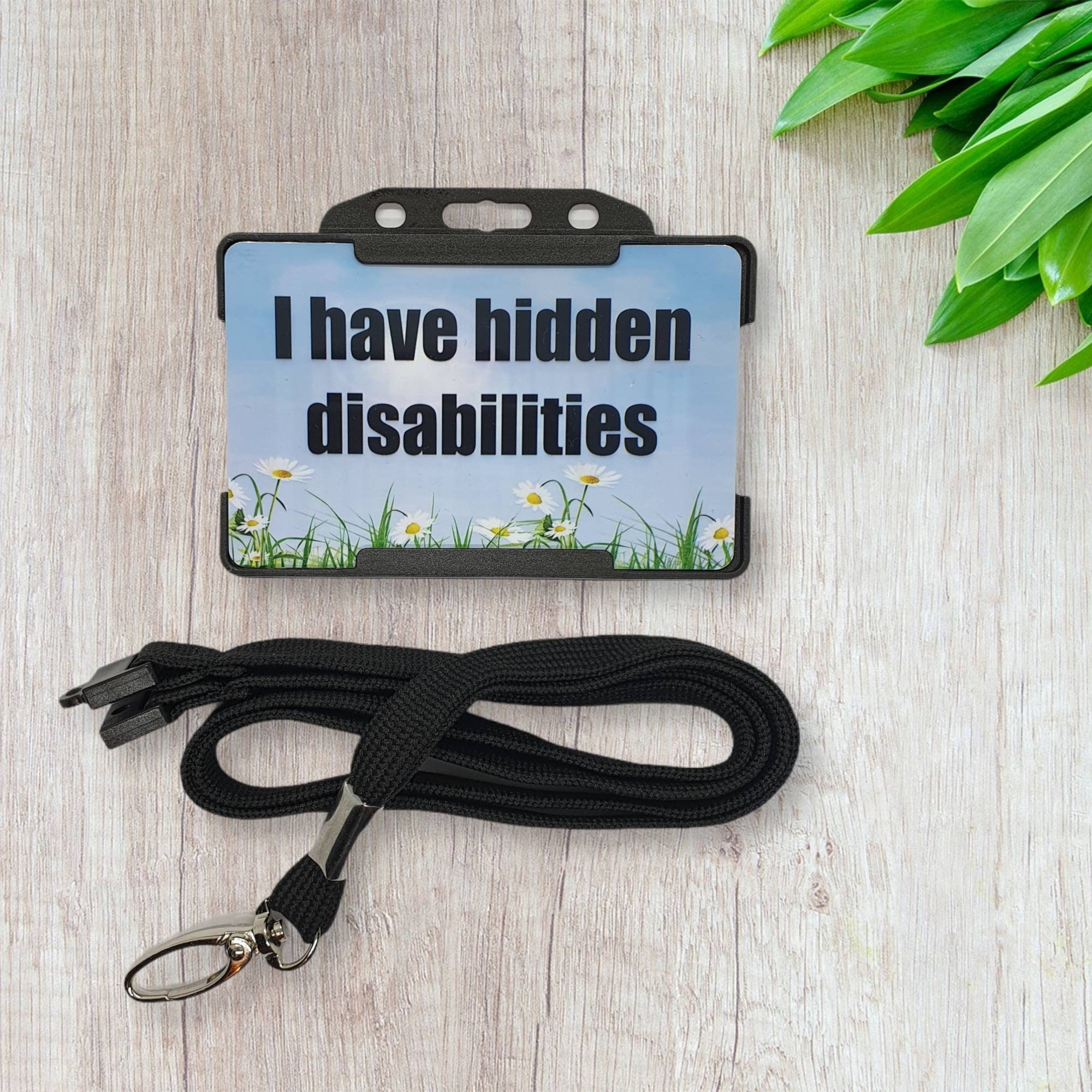 Hidden Disability Lanyard PVC ID Card With Breakaway Lanyard Etsy UK