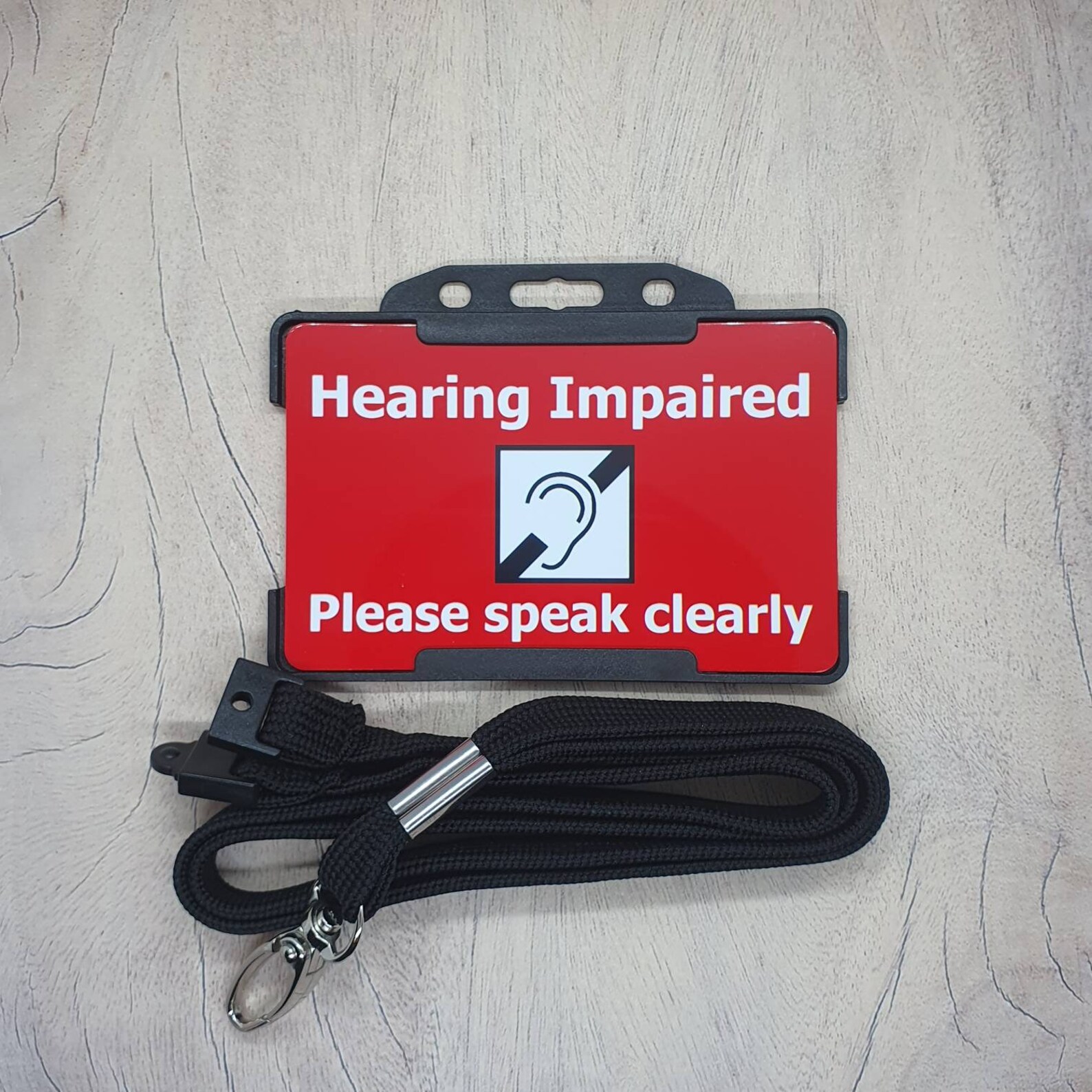 Hidden Disability Lanyard Speak Clearly Hearing Impaired Etsy