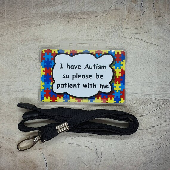 Autism store keychain lanyard