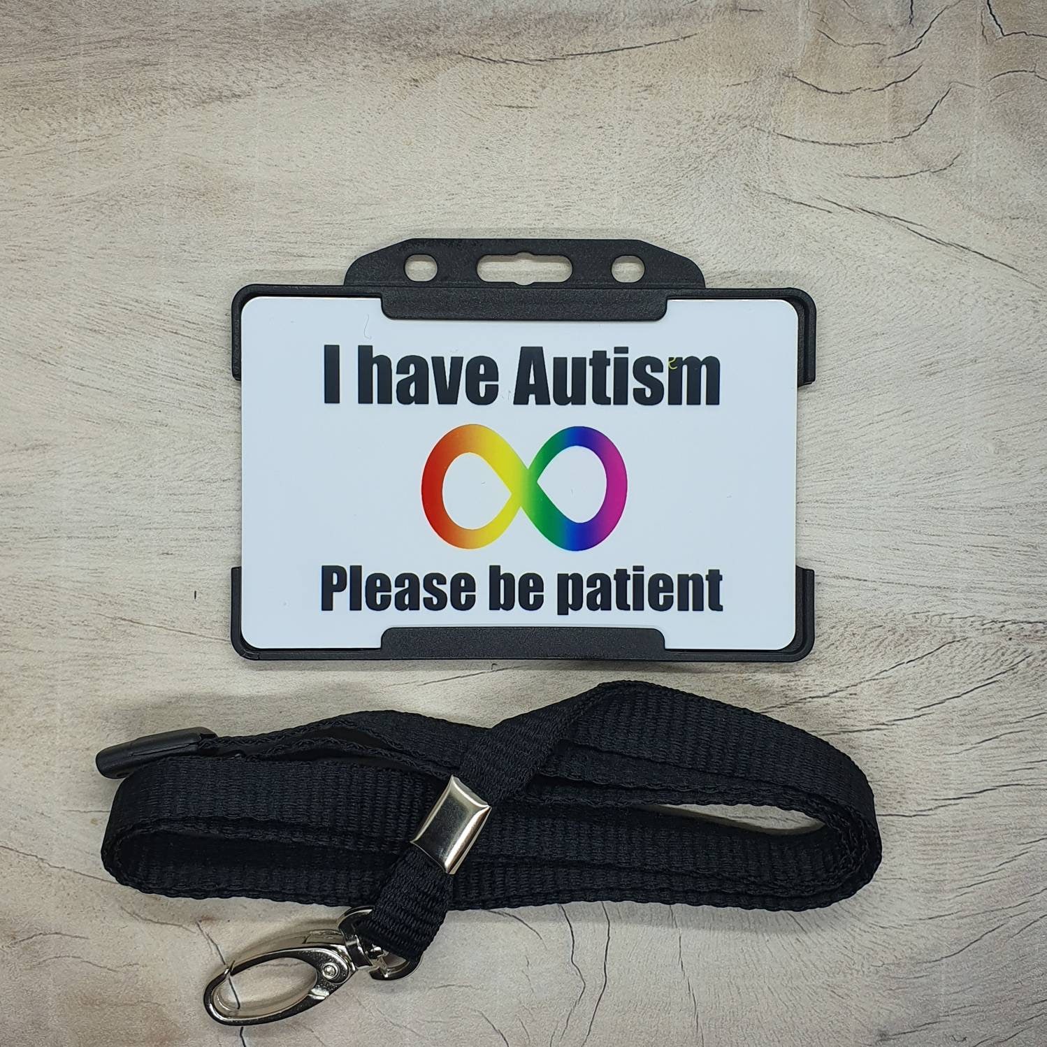 I Have Autism Hidden Disability Lanyard PVC ID Card With Etsy UK