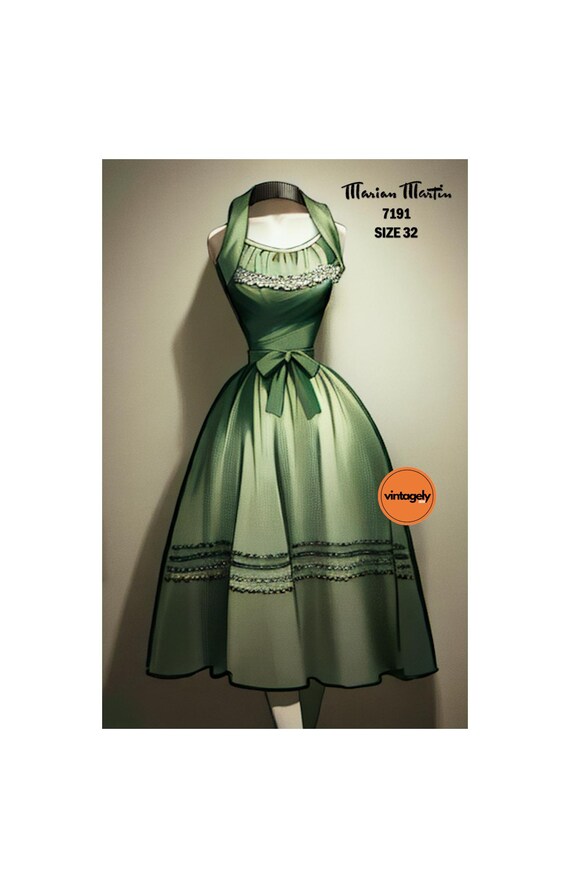 halter neck pin up dress Halter Neck Button 50s Pinup Polka Dot Lace-Up Back Corset Dress Vinta FashionLoveHunter