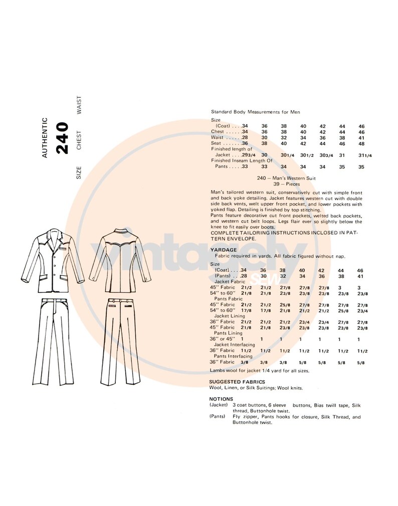 70s Men's Tailored Western Suit, Chest 40 (102 Cm) or 44 (112 Cm ...