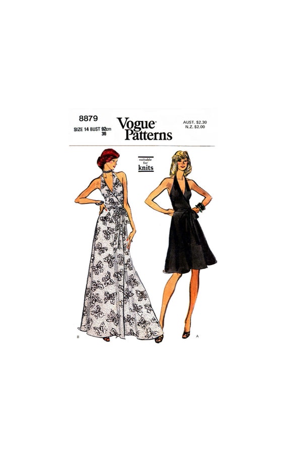 vintage halter neck dress