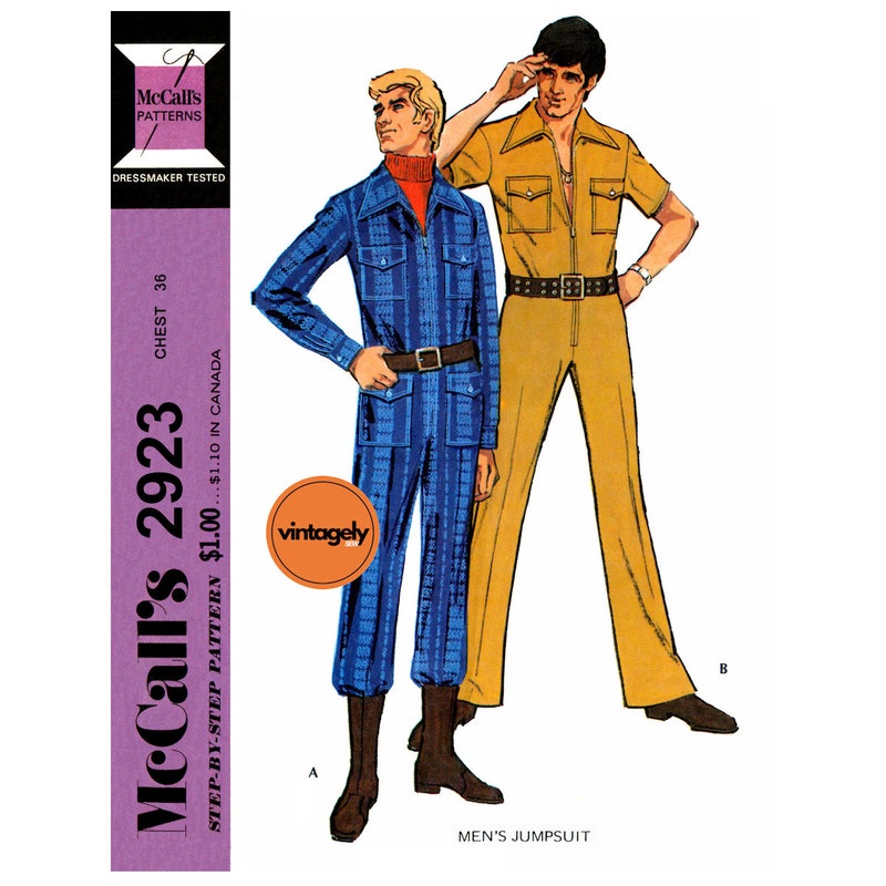 Mccall Pattern 70s Men - Etsy