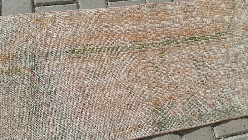 turkish rug runner 1.7x5.9 feet runner rug vintage runner hallway runner oushak runner rug for kitchen entryway runner rug 20x71 Inch3405