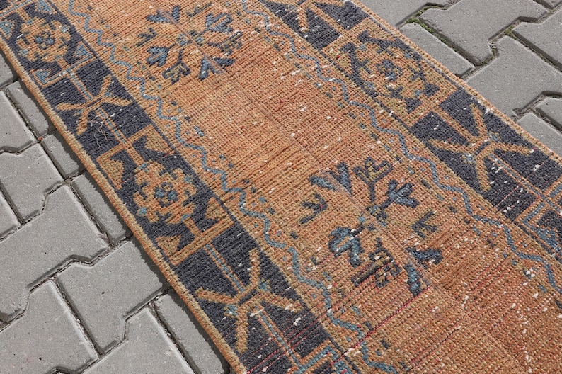 TURK\u0130SH RUNNER RUG 2x8.8 feet Vintage Turkish Rug,Wool Rugs,Long runner rug,Vintage Runner Rug,Bohemian Rug,2x9 feet 24x106 Inch,3846