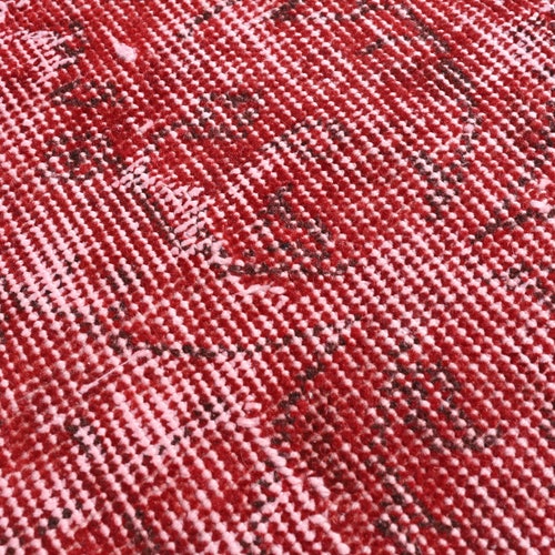 Red shops turkish rug, overdyed turkish rug, rugs, kitchen runner, rug runner, Anatolian runner, corridor rug, Oushak runner 2x5 feet, BN4564