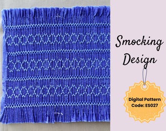 Geometric Smocking Design for Girls: Beginner-Friendly PDF Download Pattern