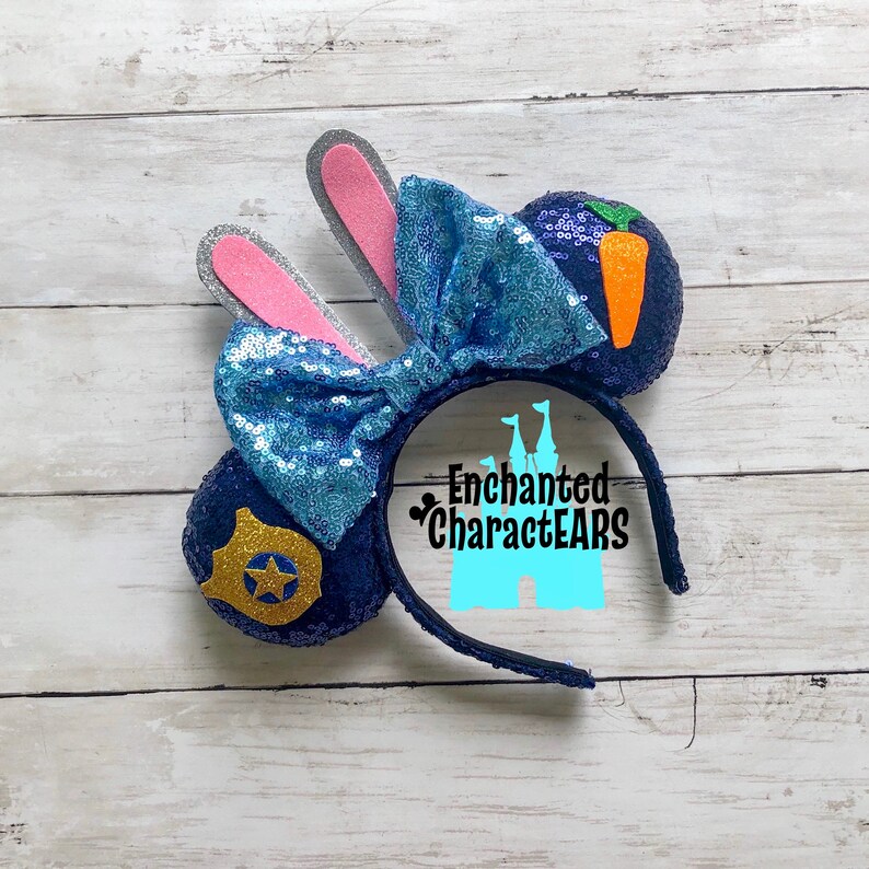 Judy Hopps Ears Zootopia Ears Custom Minnie Ears Disney Ears | Etsy