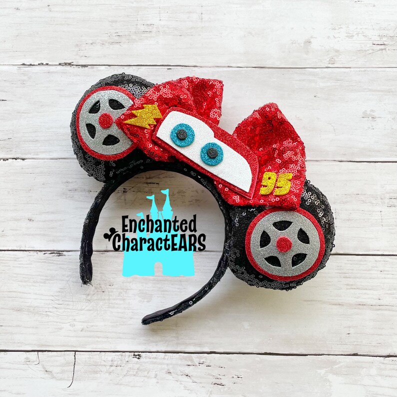 Lightning Mcqueen Ears Cars Ears Pixar Ears Disney Ears Etsy