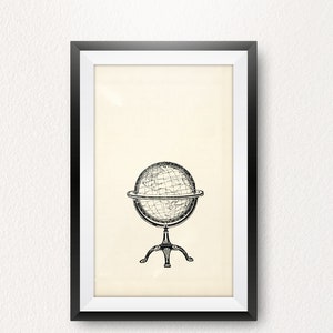 Alte Welt, Vintage, druckbare Kunst, herunterladbare, Poster, Druck, Wandkunst, Schlafzimmer Dekor, Digitaldruck, Bibliothek