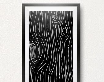 Resumen, Arte de línea en blanco y negro, Arte imprimible, Descargable, , Cartel, Impresión, Arte de pared, Decoración del dormitorio, Impresión digital