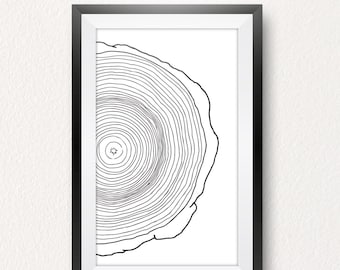 Abstracto, Arte de línea blanco y negro, Arte imprimible, Descargable, , Cartel, Impresión, Arte de pared, Decoración del dormitorio, Impresión digital